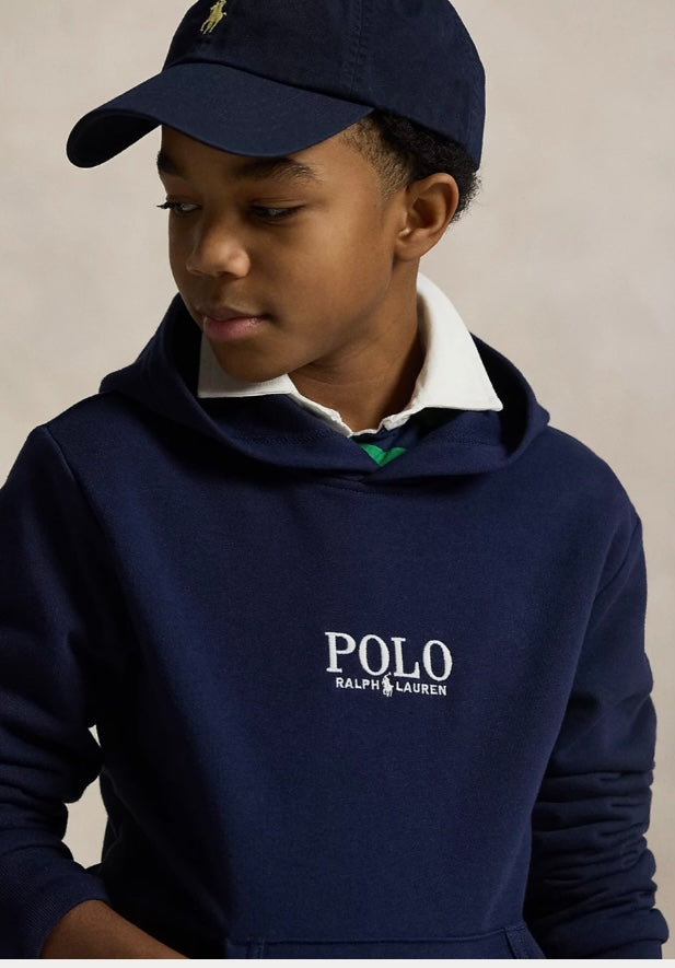 RALPH LAUREN FRENCH TERRY HOODIE MET LOGO