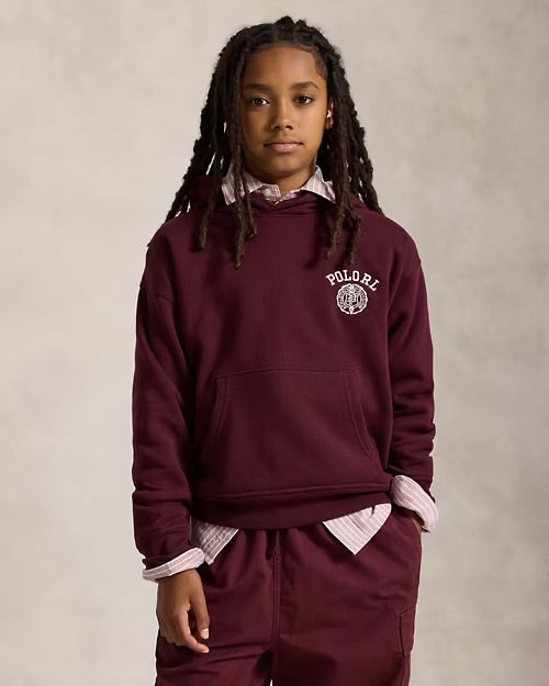 RALPH LAUREN FLEECE HOODIE MET LOGO