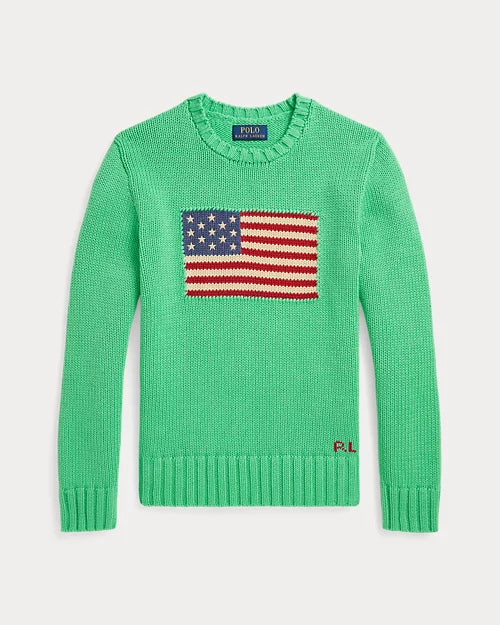 RALPH LAUREN ICONISCHE TRUI MET VLAG