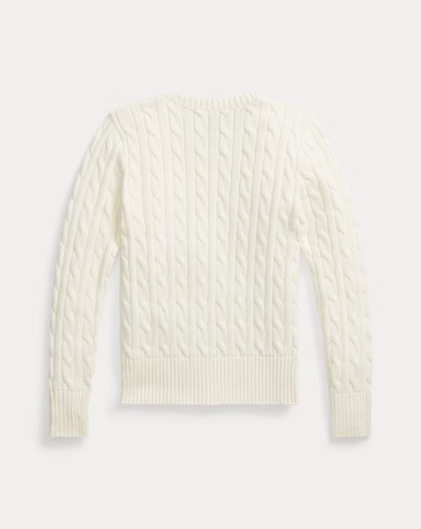 RALPH LAUREN KABEL GEBREIDE KATOENEN TRUI