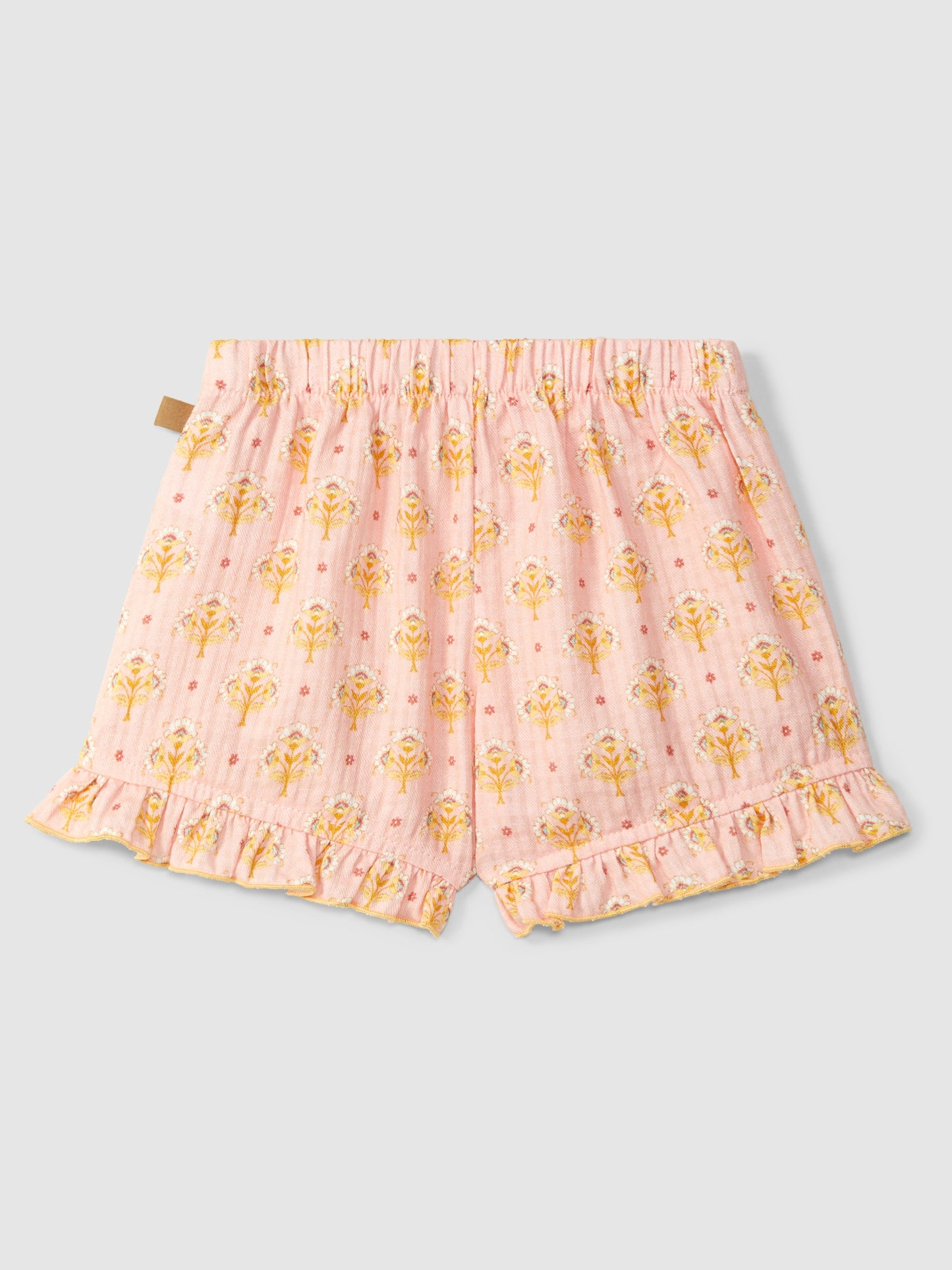 LARANJINHA FLORAL PRINT PULL UP SHORTS