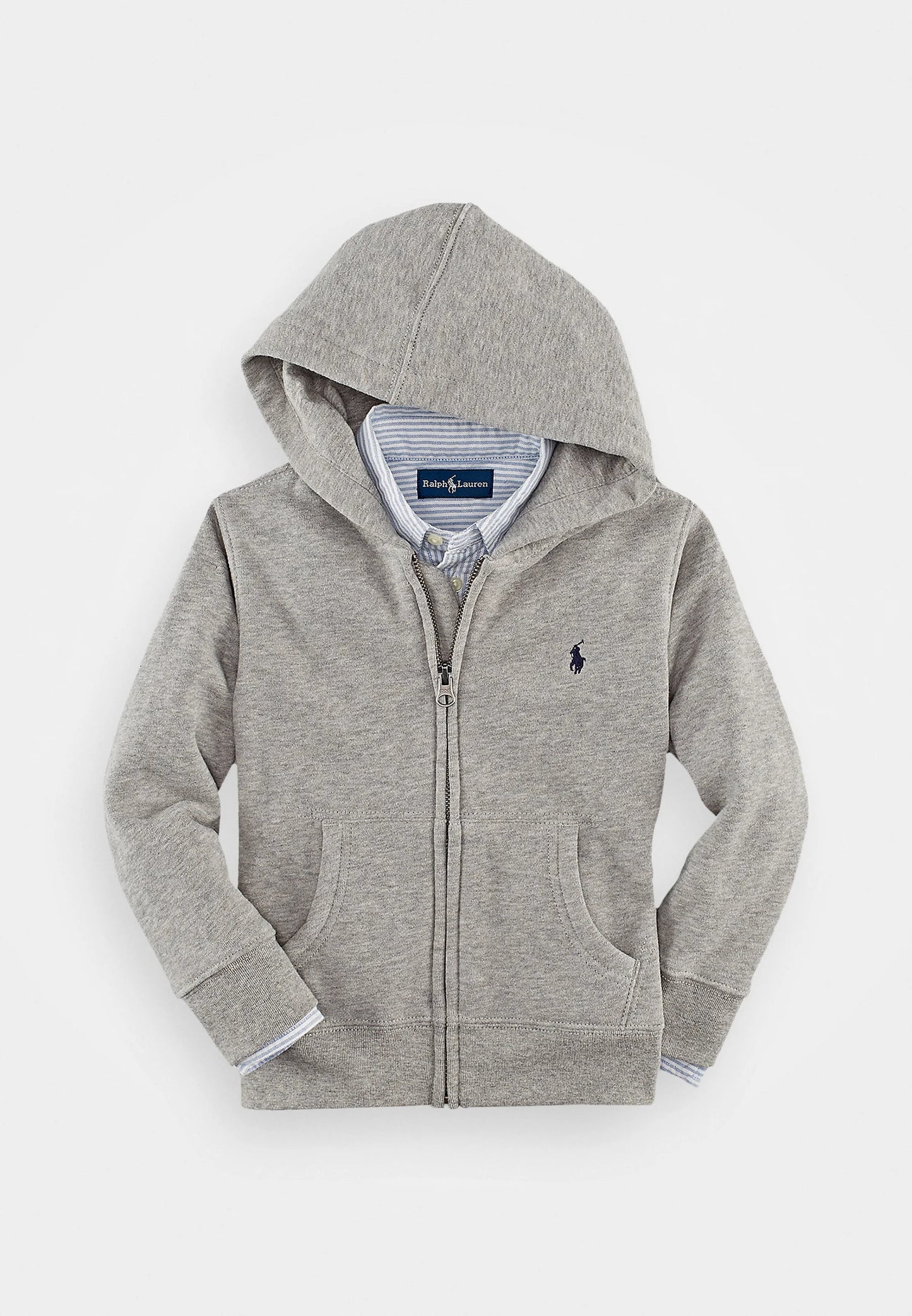 RALPH LAUREN FLEECE HOODIE ZIPPER BASIC