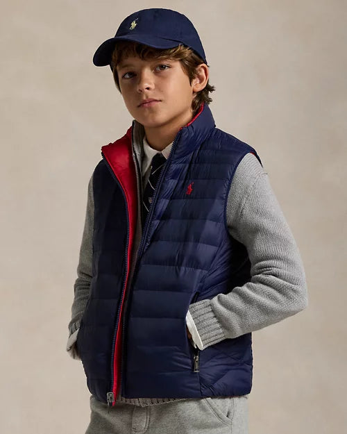 RALPH LAUREN P-LAYER 2 OMKEERBARE GEWATTEERDE BODYWARMER