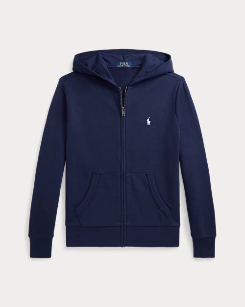 RALPH LAUREN FRENCH TERRY HOODIE MET RITSSLUITING