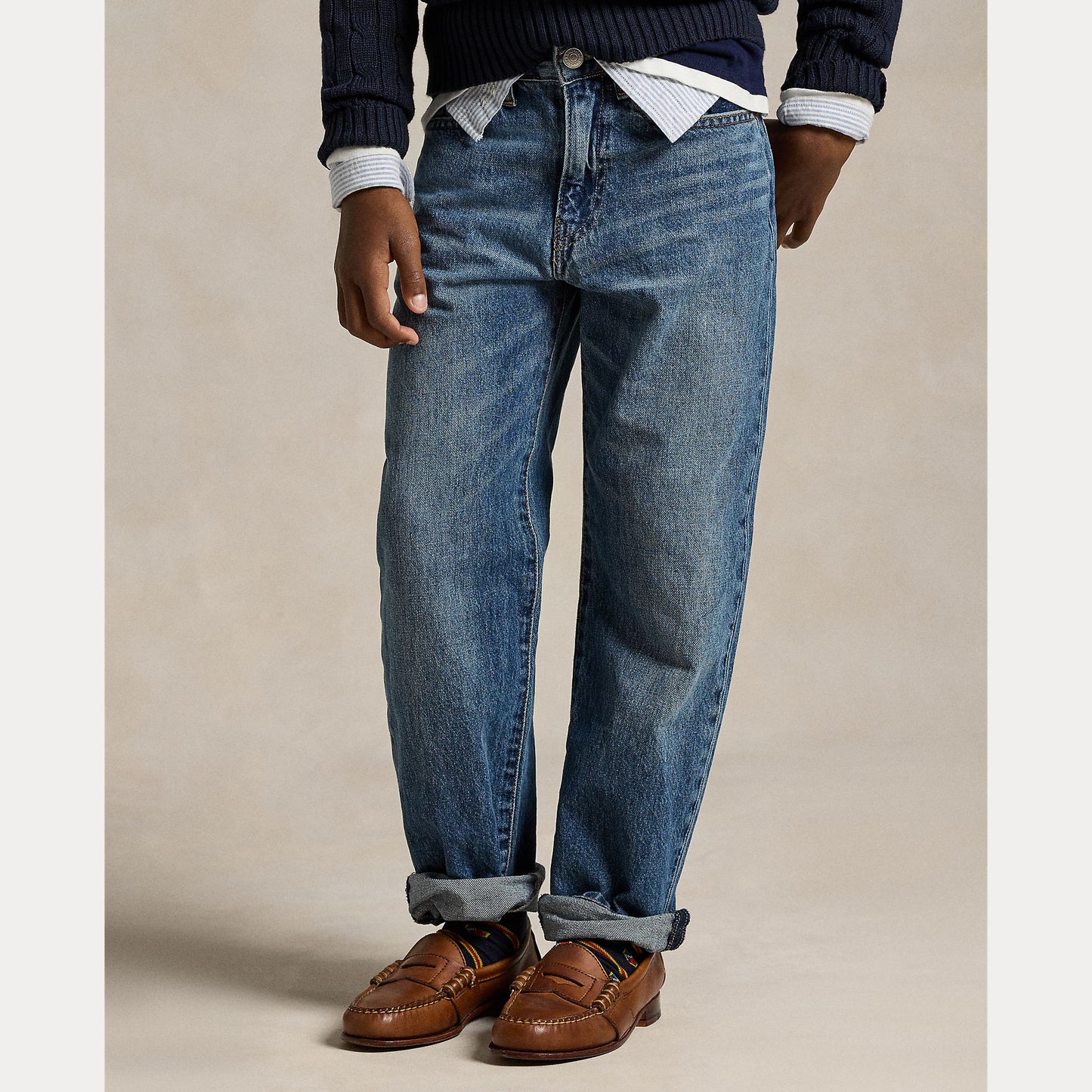 RALPH LAUREN LYNWOOD RELAXED FIT KATOENEN JEANS