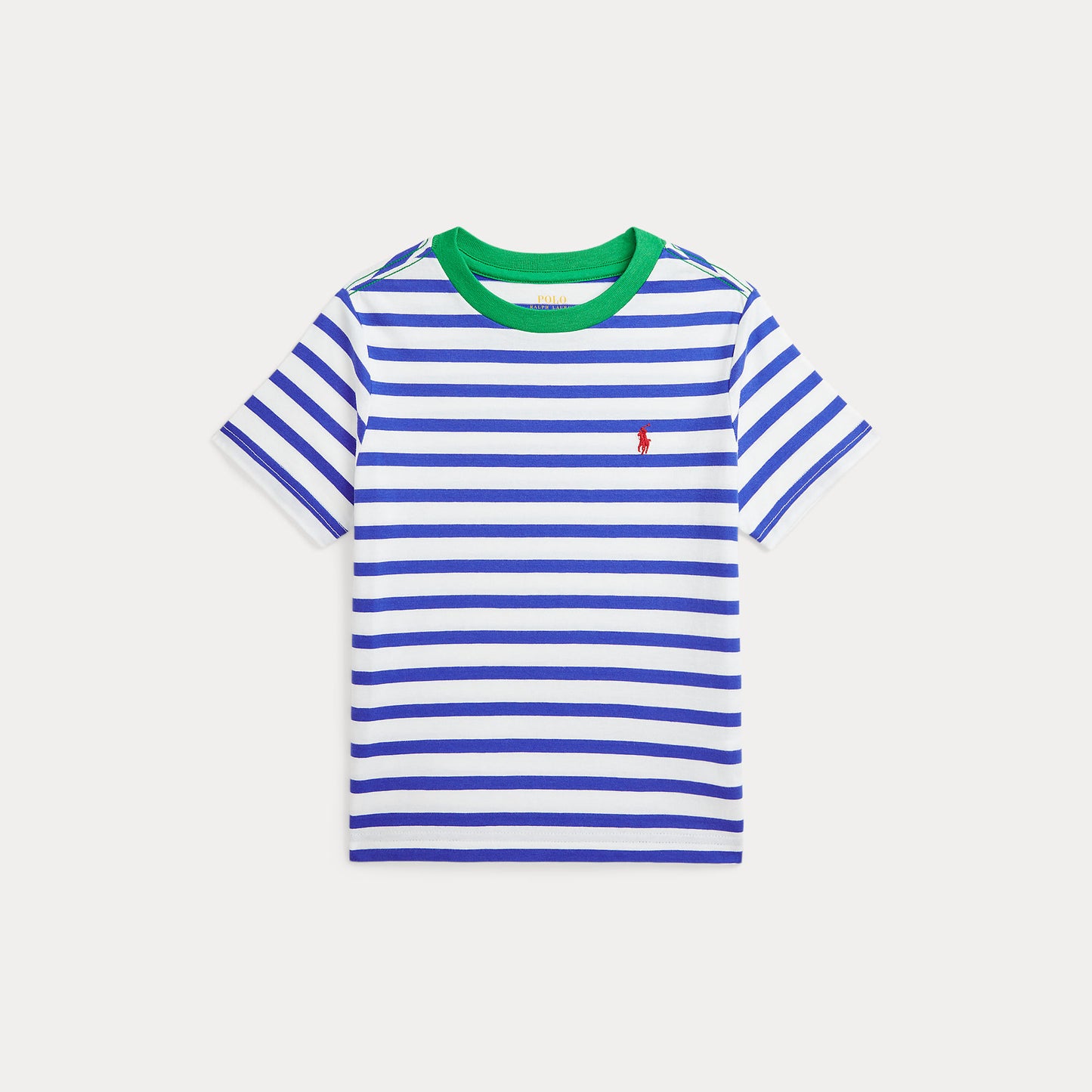 RALPH LAUREN GESTREEPT KATOENEN JERSEY T SHIRT