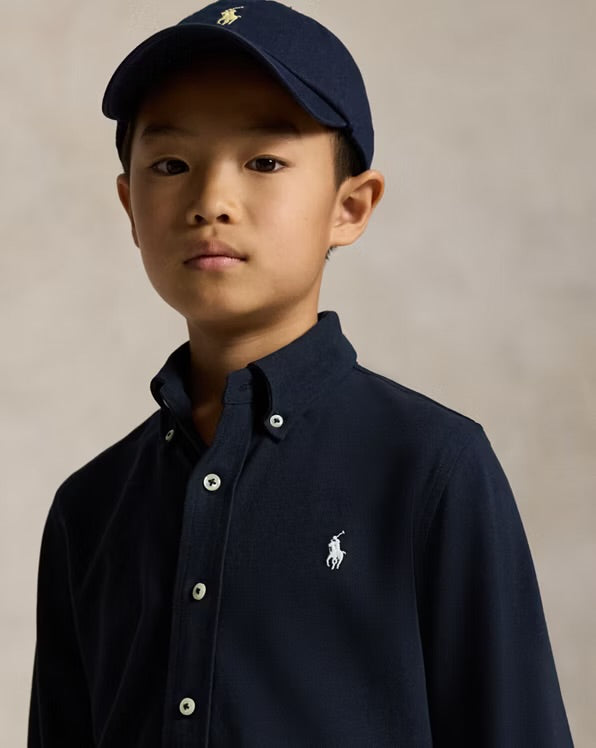 RALPH LAUREN VEDERLICHT KATOENEN OVERHEMD