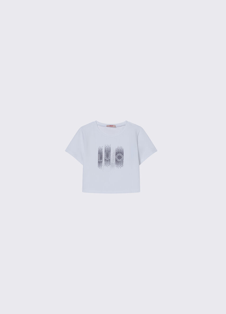 LIU JO T SHIRT RHINESTONES