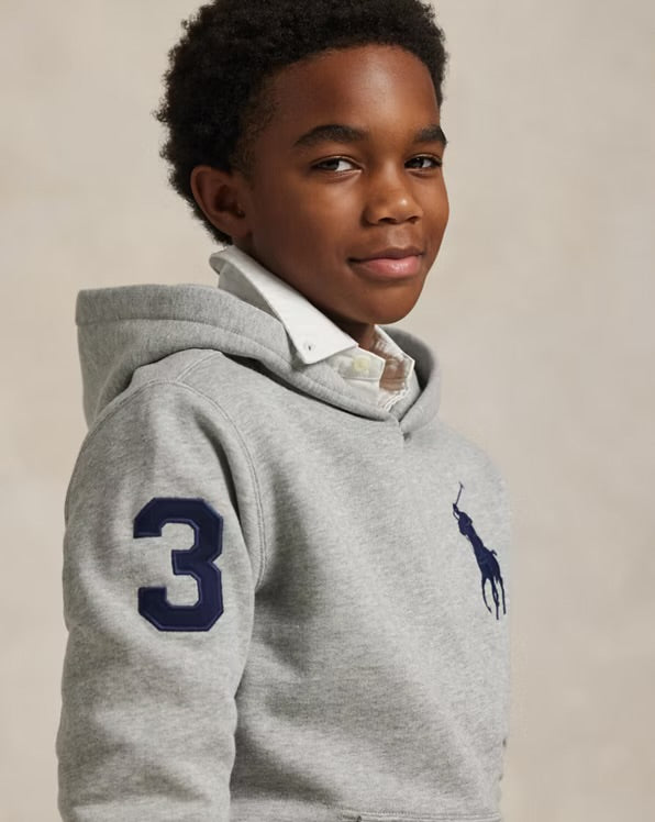 RALPH LAUREN FLEECE HOODIE MET BIG PONY