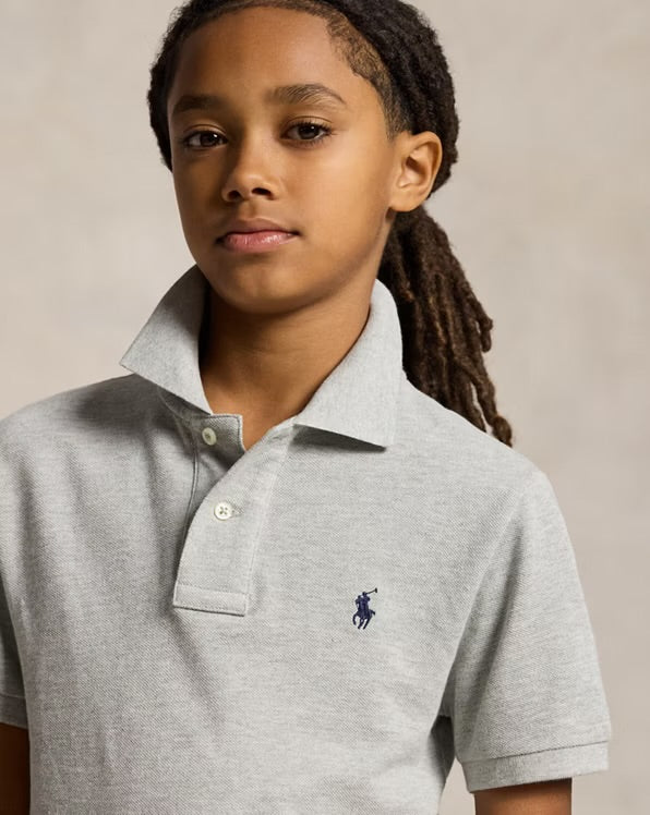 RALPH LAUREN SLIM FIT KATOENEN MESH POLO
