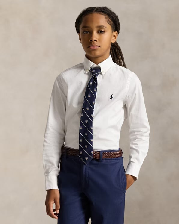RALPH LAUREN SLIM FIT KATOENEN OXFORD OVERHEMD