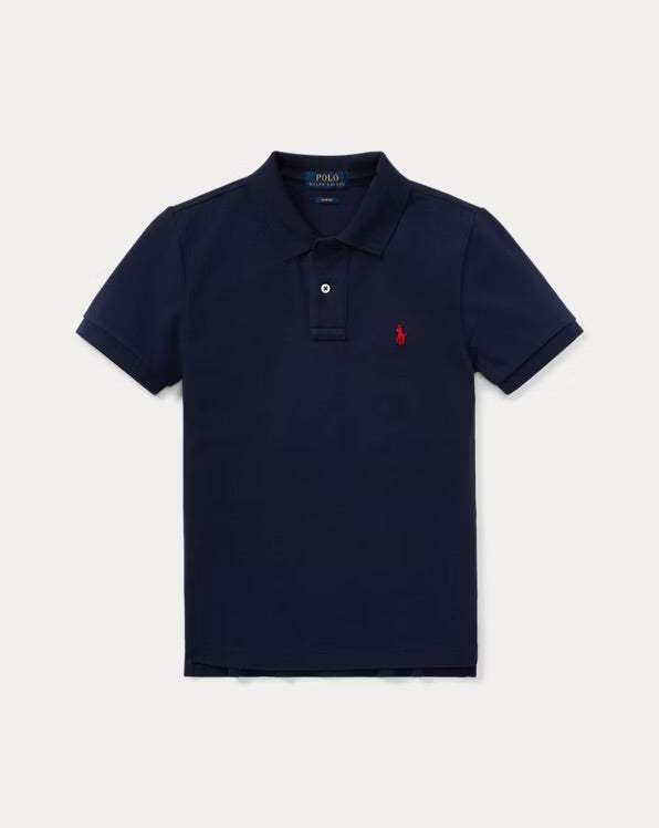 RALPH LAUREN SLIM FIT KATOENEN MESH POLO
