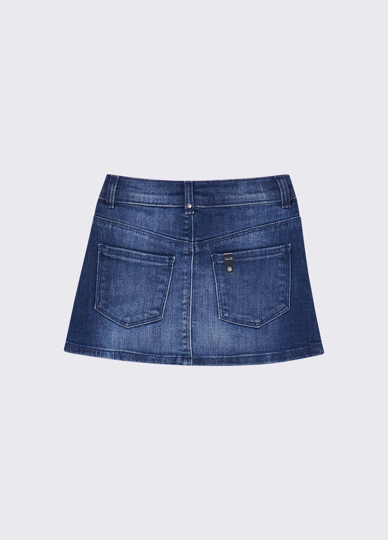 LIU JO DENIM SKIRT RHINSTONES