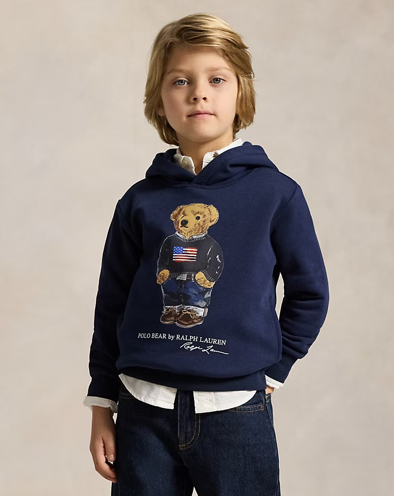 RALPH LAUREN FLEECE HOODIE MET POLO BEAR