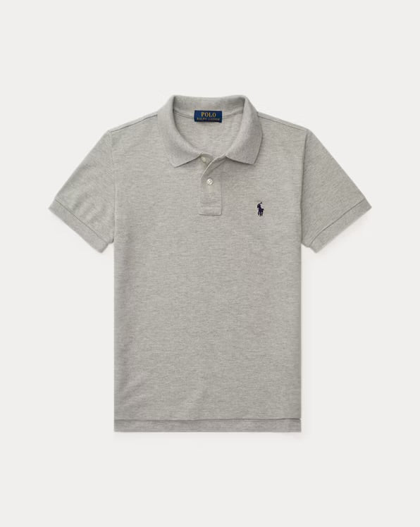 RALPH LAUREN SLIM FIT KATOENEN MESH POLO