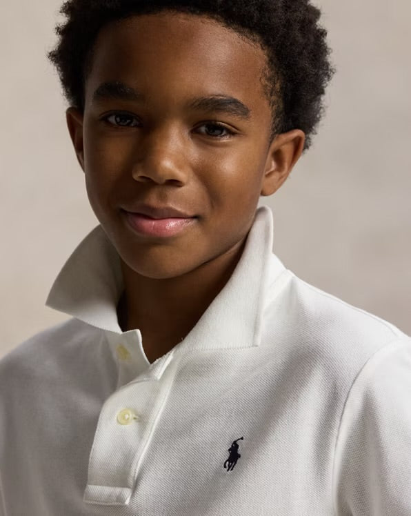 RALPH LAUREN SLIM FIT KATOENEN MESH POLO