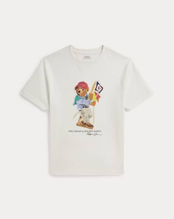 RALPH LAUREN POLO BEAR COTTON JERSEY TEE