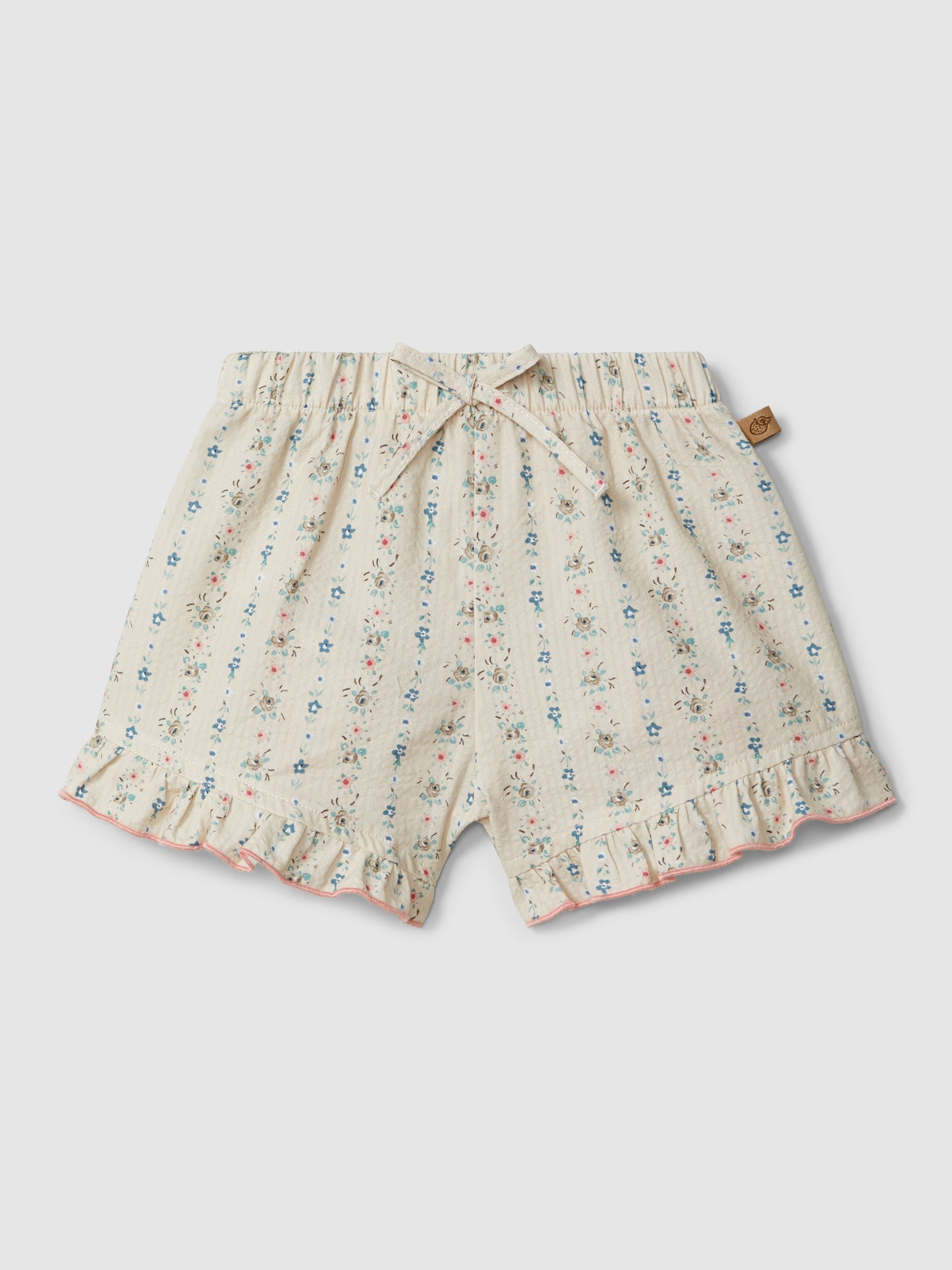 LARANJINHA FLORAL PRINT PULL UP SHORTS