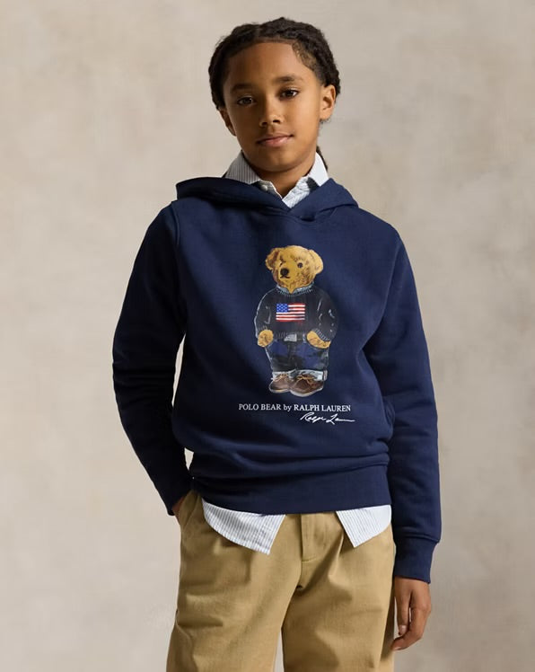 RALPH LAUREN FLEECE HOODIE MET POLO BEAR