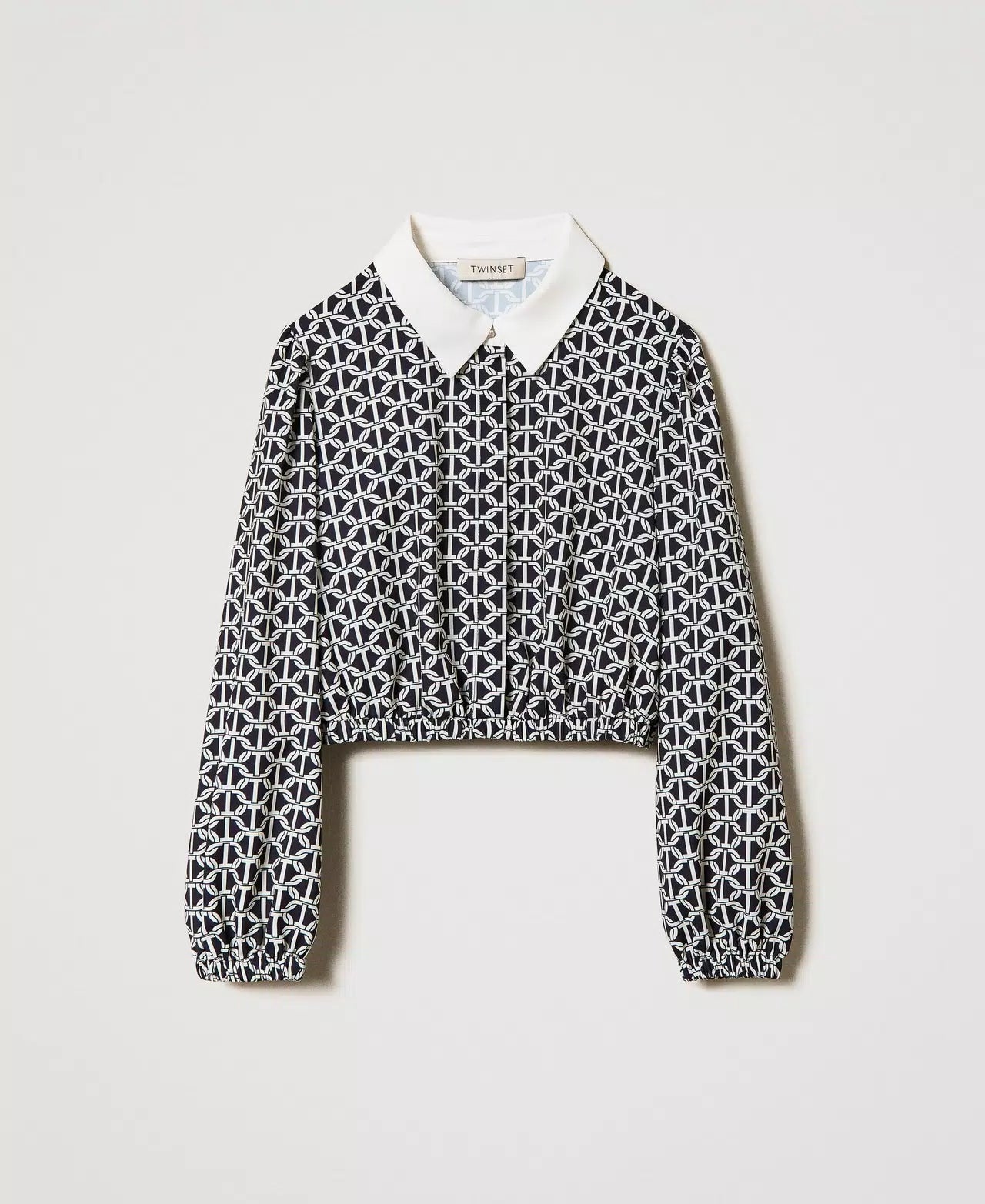 TWINSET WOVEN SHIRT OVAL T CHAIN PRINT