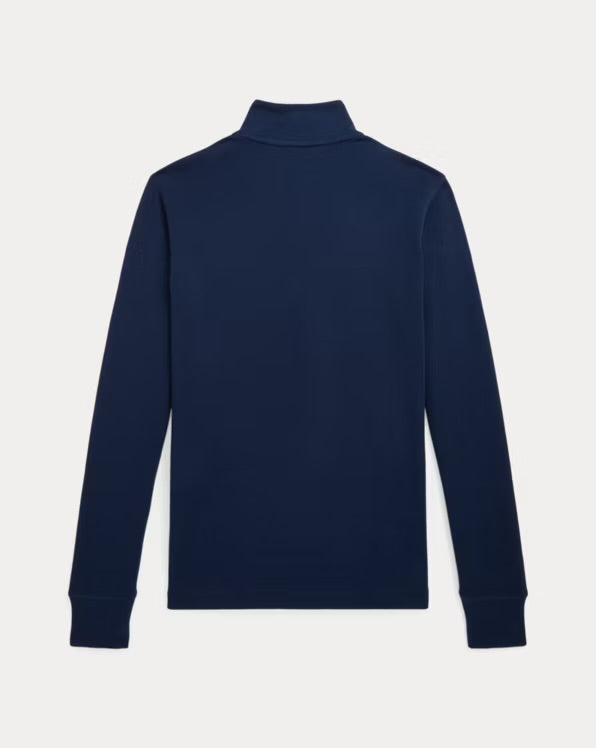 RALPH LAUREN KATOENEN INTERLOCK TRUI MET KWARTRITS