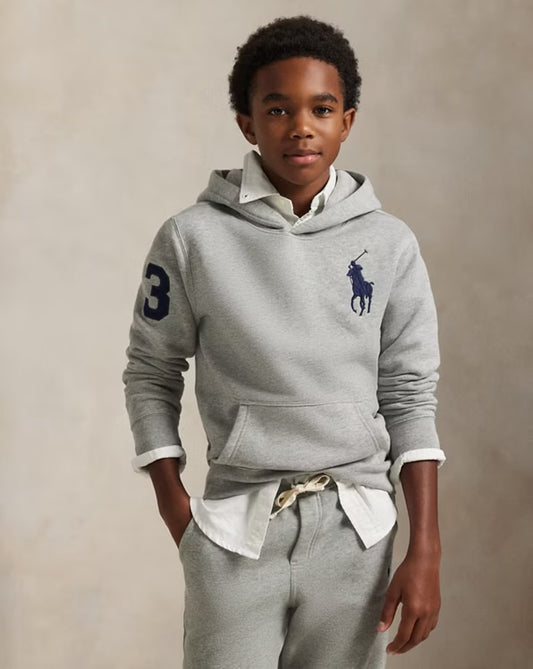 RALPH LAUREN FLEECE HOODIE MET BIG PONY
