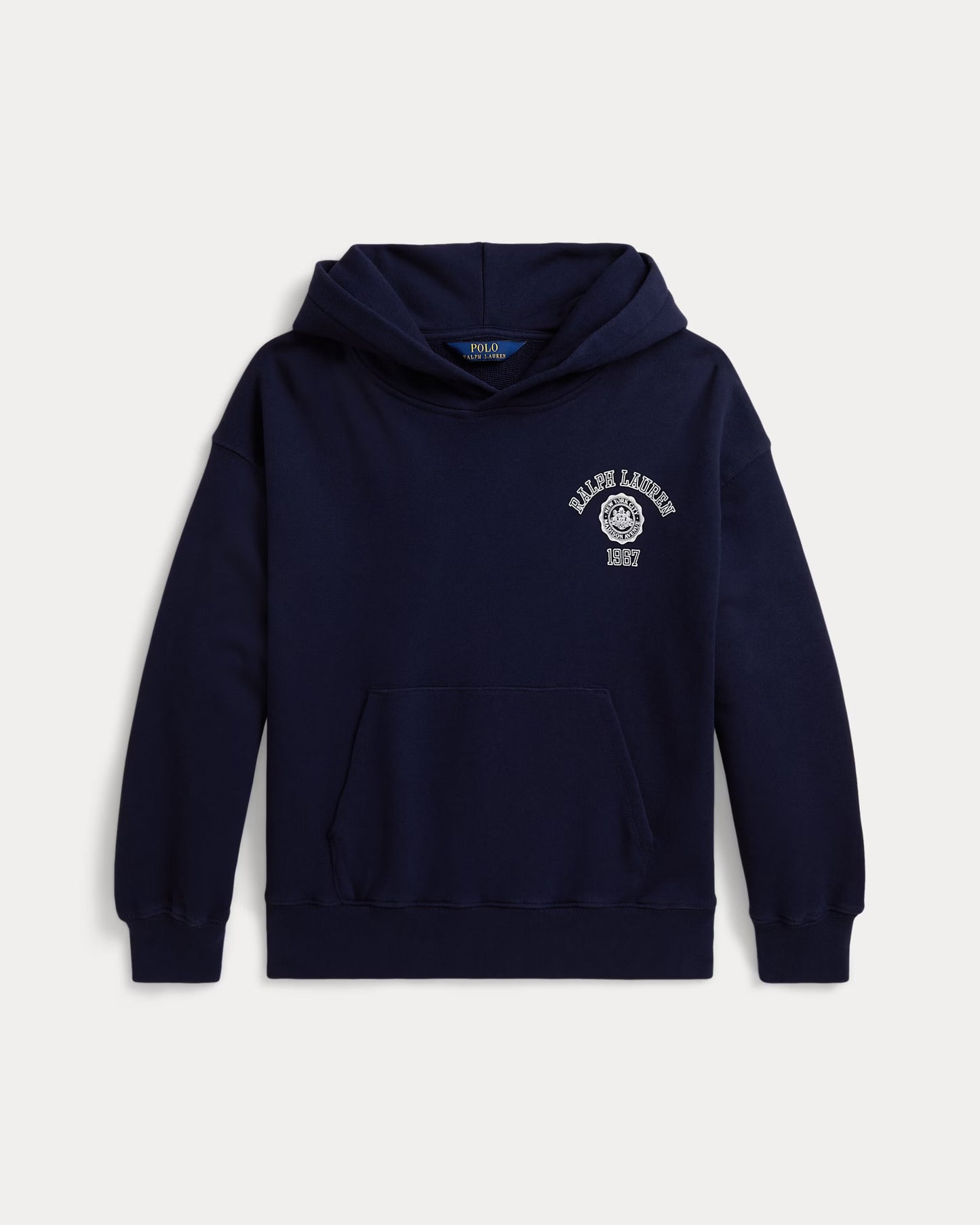 RALPH LAUREN GRAFISCH KATOENEN TERRY HOODIE