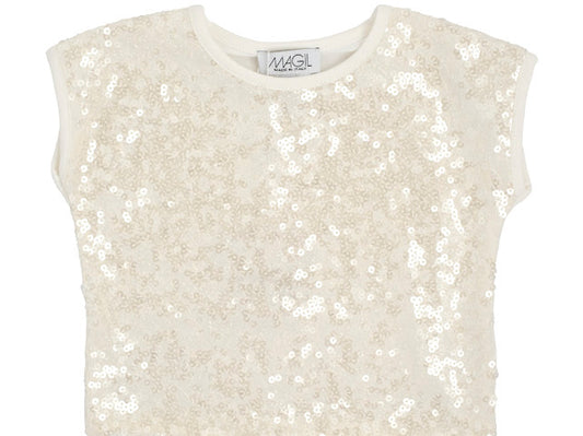 MAGIL T SHIRT PAILETTES LN26018
