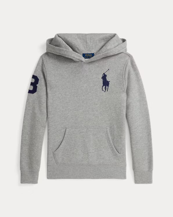 RALPH LAUREN FLEECE HOODIE MET BIG PONY
