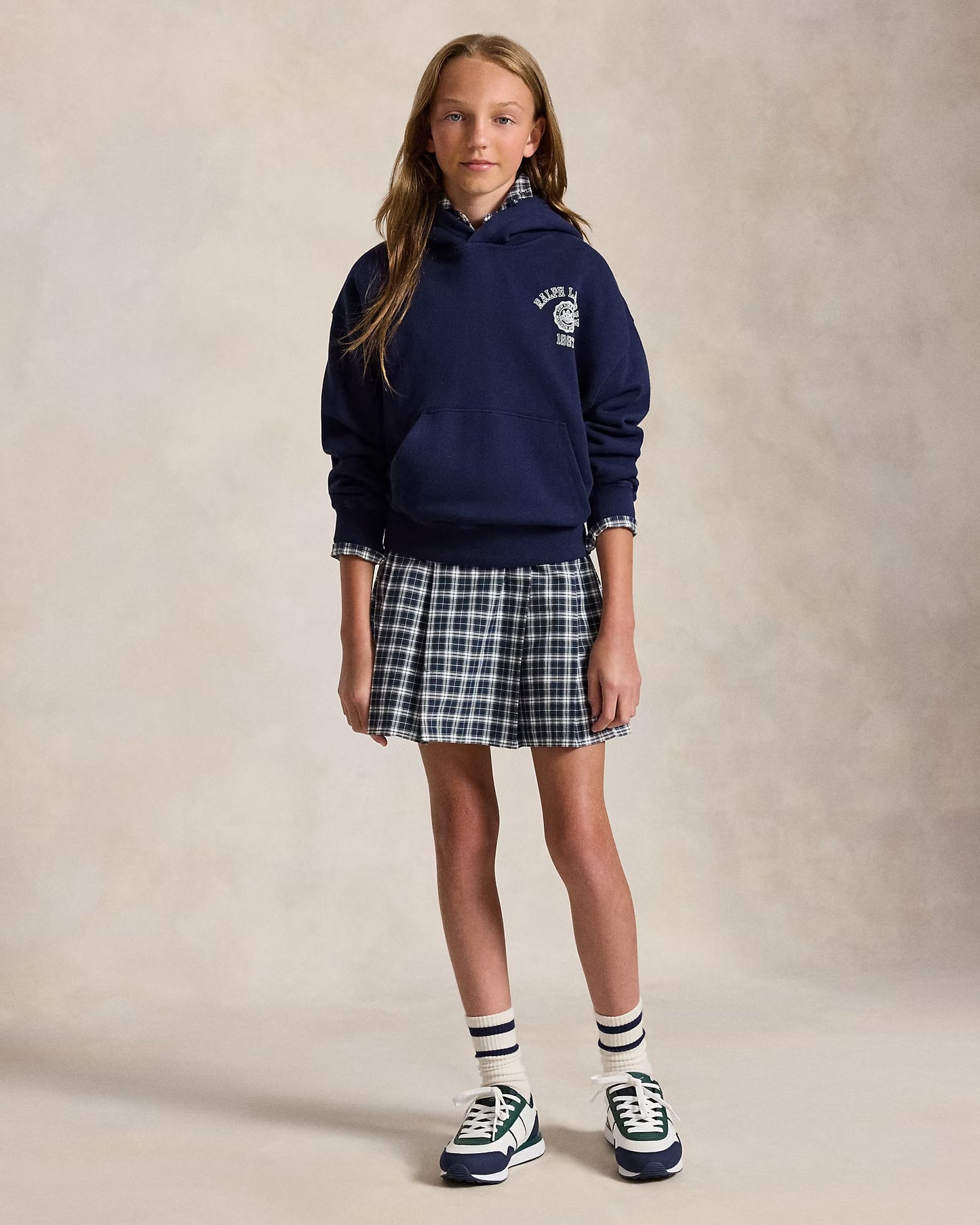 RALPH LAUREN GRAFISCH KATOENEN TERRY HOODIE
