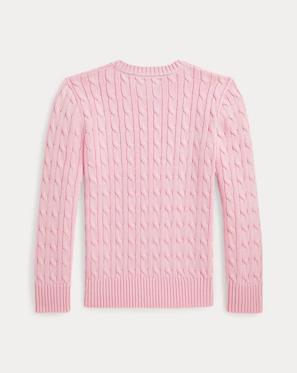 RALPH LAUREN KABELGEBREIDE KATOENEN TRUI
