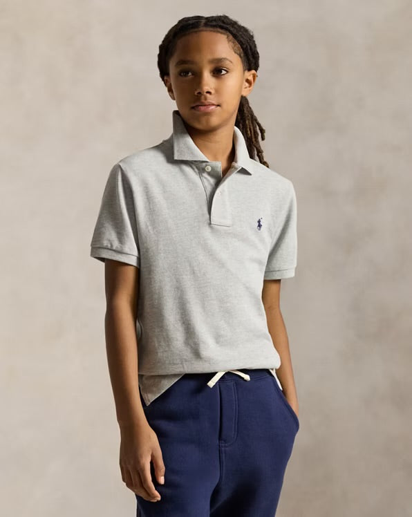 RALPH LAUREN SLIM FIT KATOENEN MESH POLO