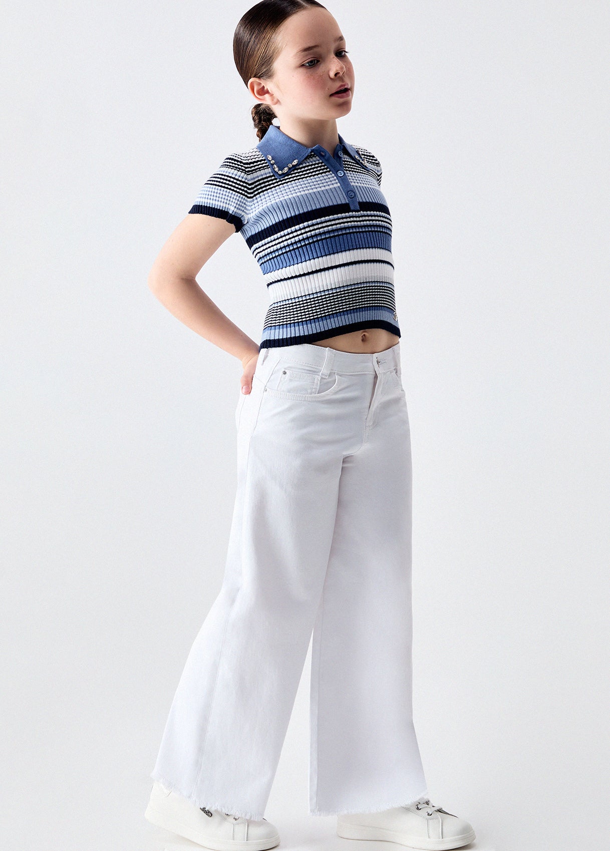 LIU JO DENIM PANTALON WIDE LEG