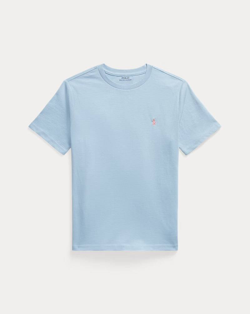 RALPH LAUREN KATOENEN JERSEY T SHIRT MET RONDE HALS