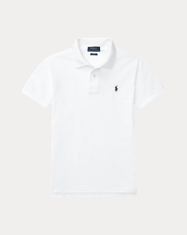 RALPH LAUREN SLIM FIT KATOENEN MESH POLO