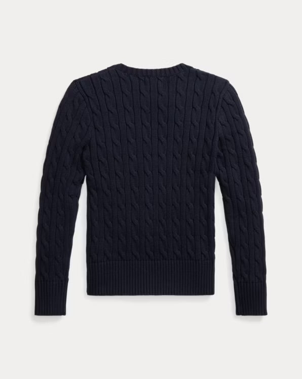 RALPH LAUREN KABEL GEBREIDE KATOENEN TRUI