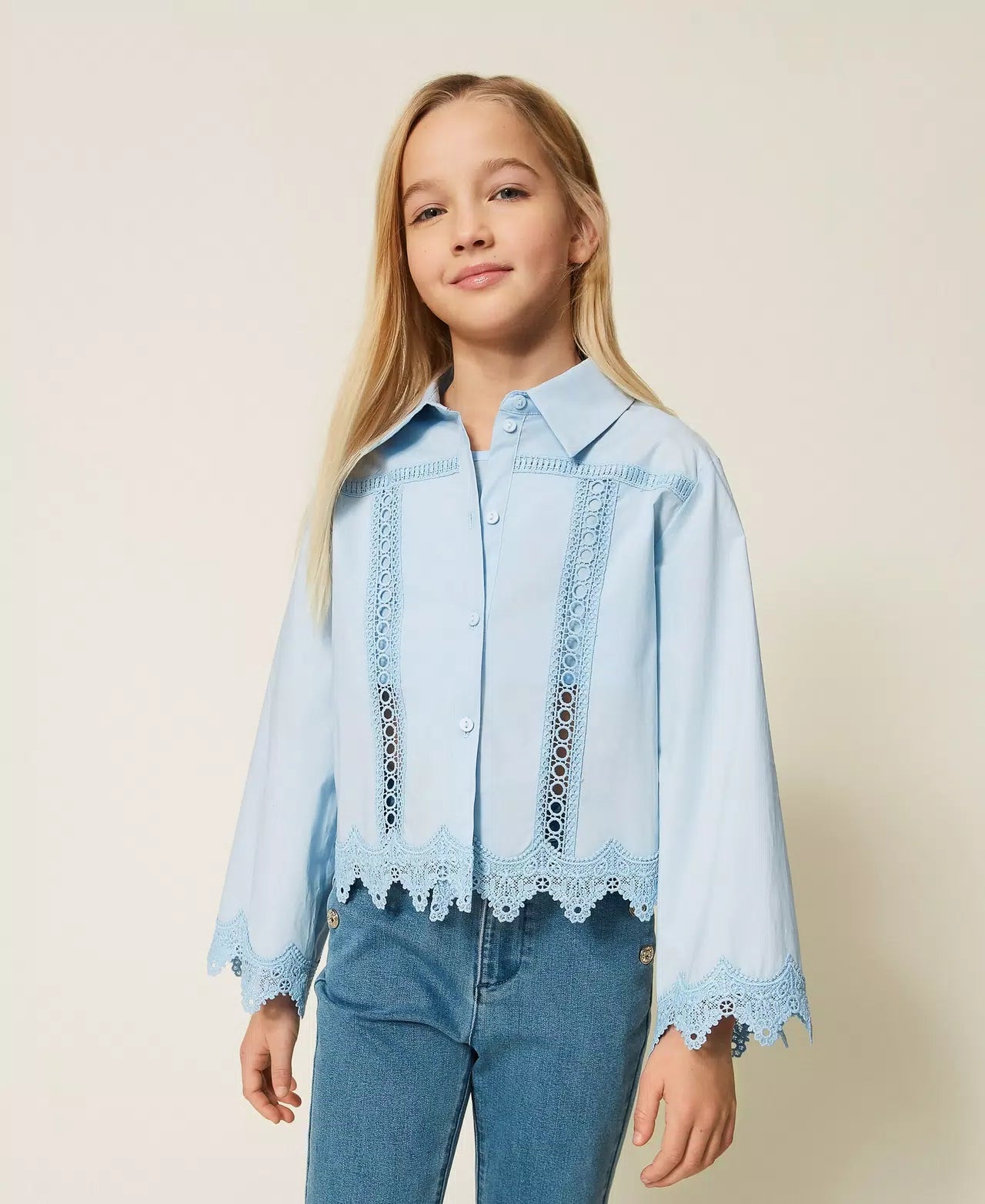 TWINSET BLOES LICHTBLAUW