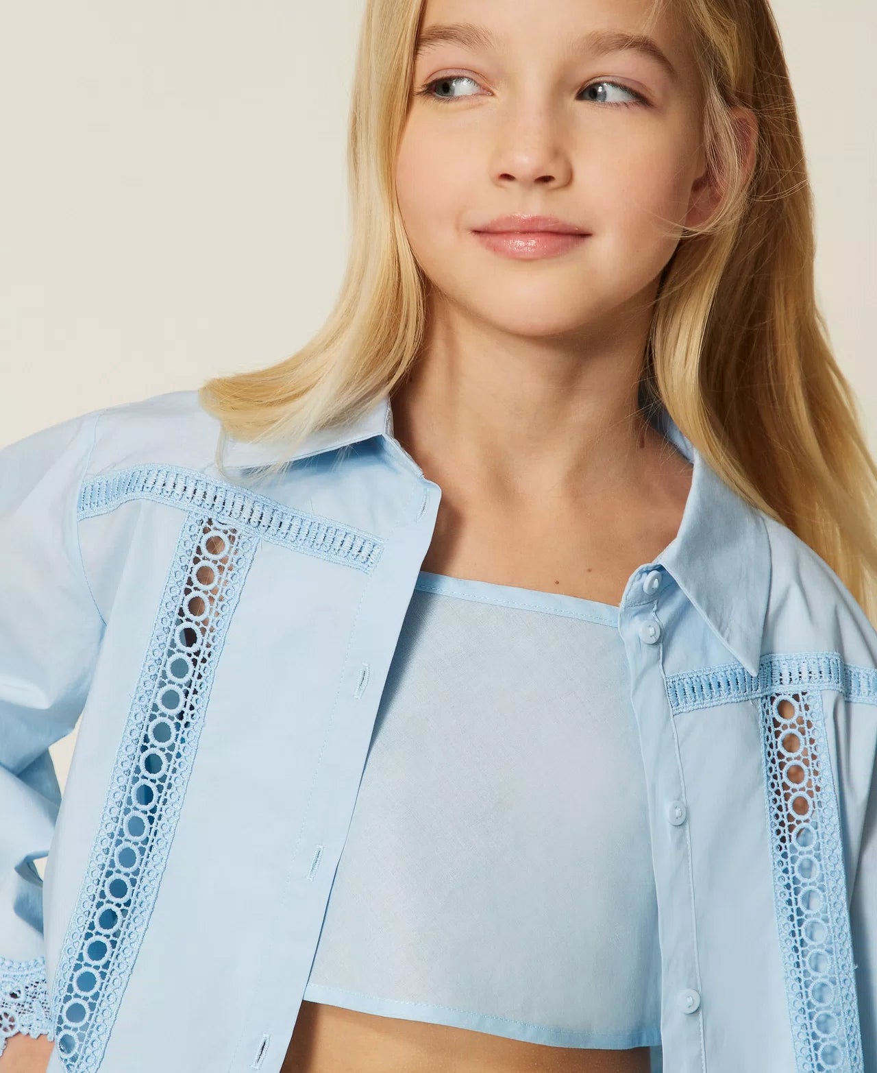 TWINSET BLOES LICHTBLAUW