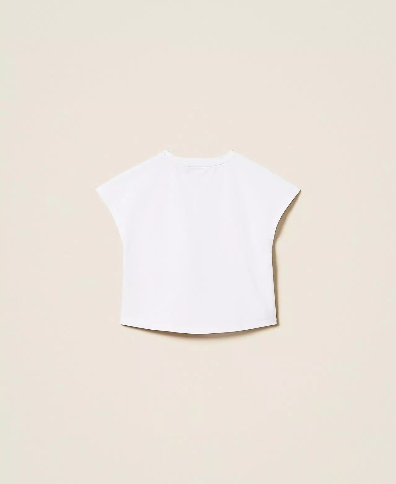 TWINSET BOXY T SHIRT MET ROZEN