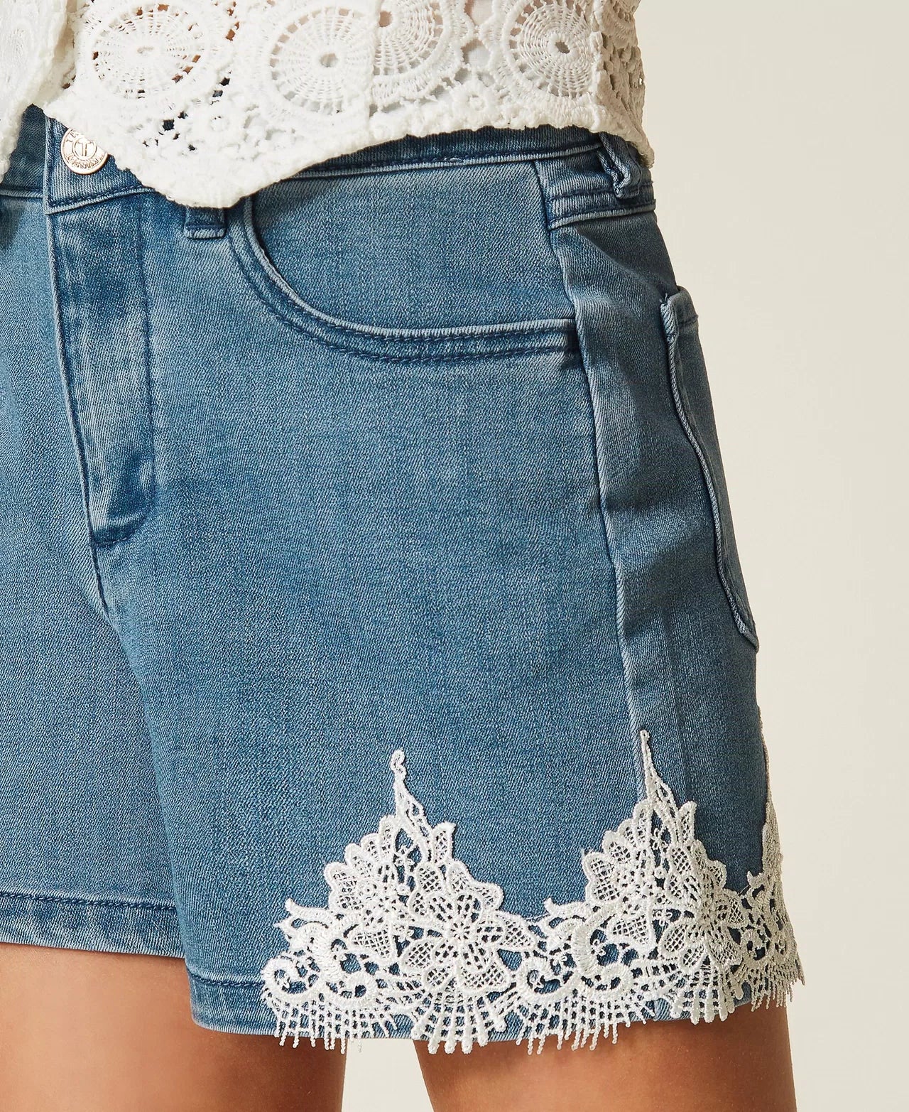 TWINSET DENIM SHORT