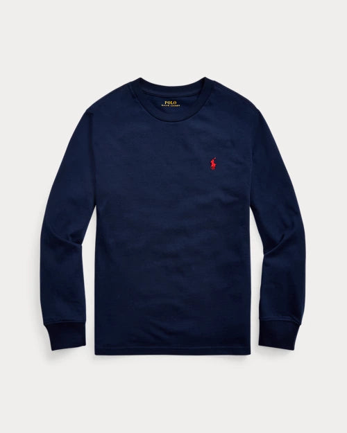 RALPH LAUREN KATOENEN JERSEY T-SHIRT LONGSLEEVE
