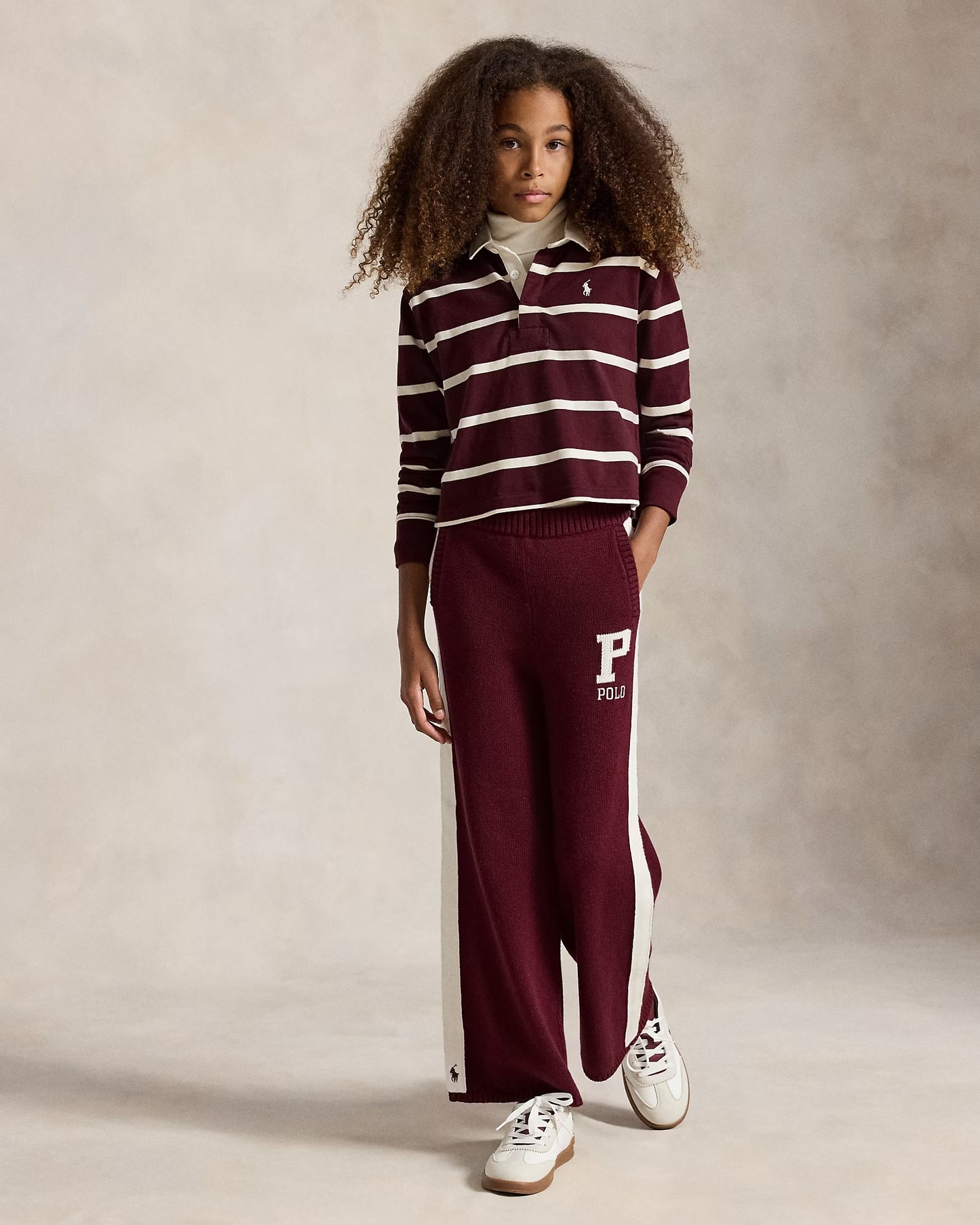 RALPH LAUREN GESTREEPT KATOENEN JERSEY RUGBYSHIRT