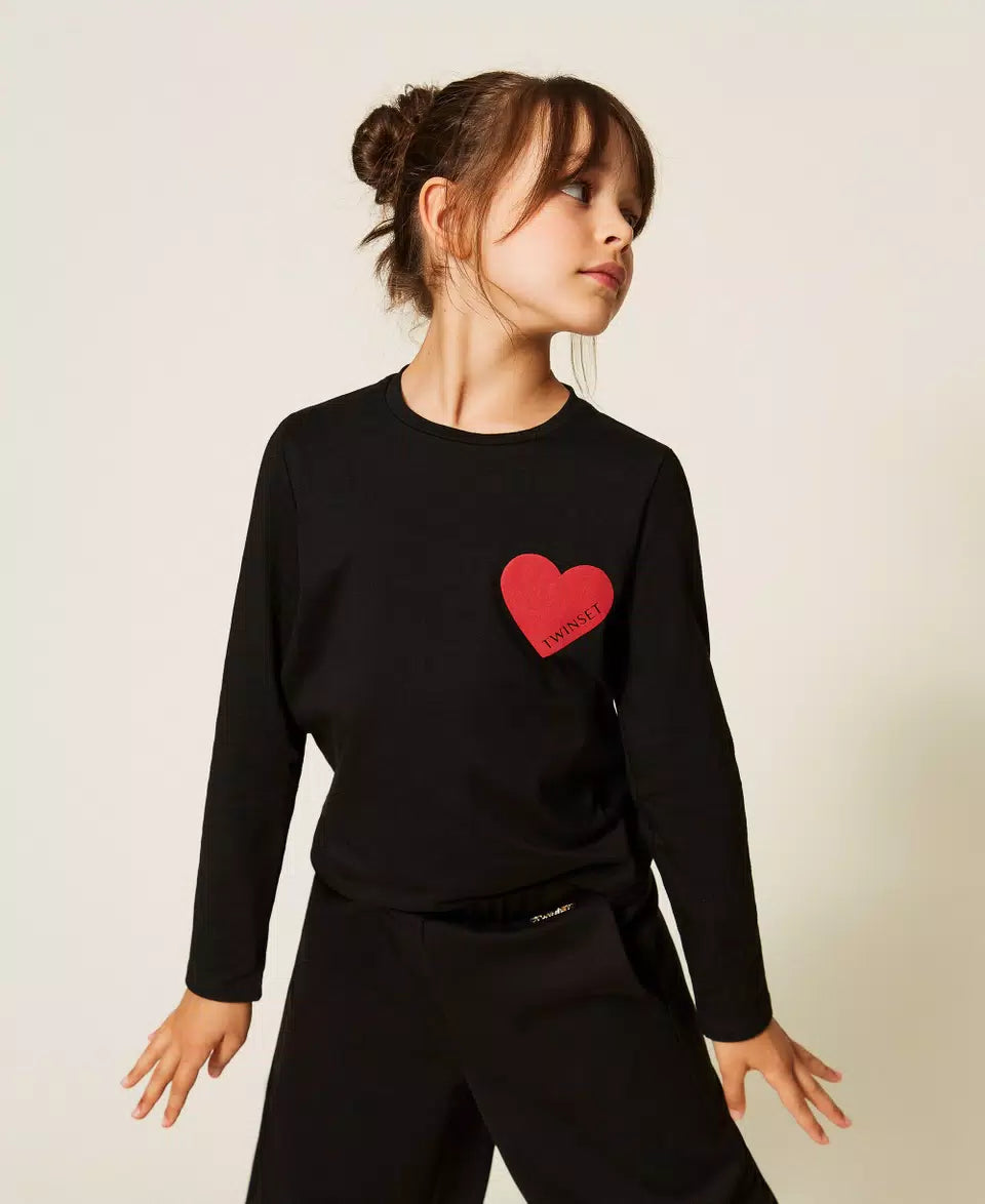 TWINSET T SHIRT HEART