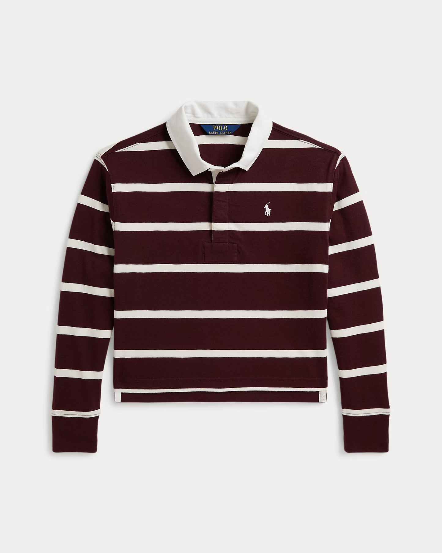 RALPH LAUREN GESTREEPT KATOENEN JERSEY RUGBYSHIRT