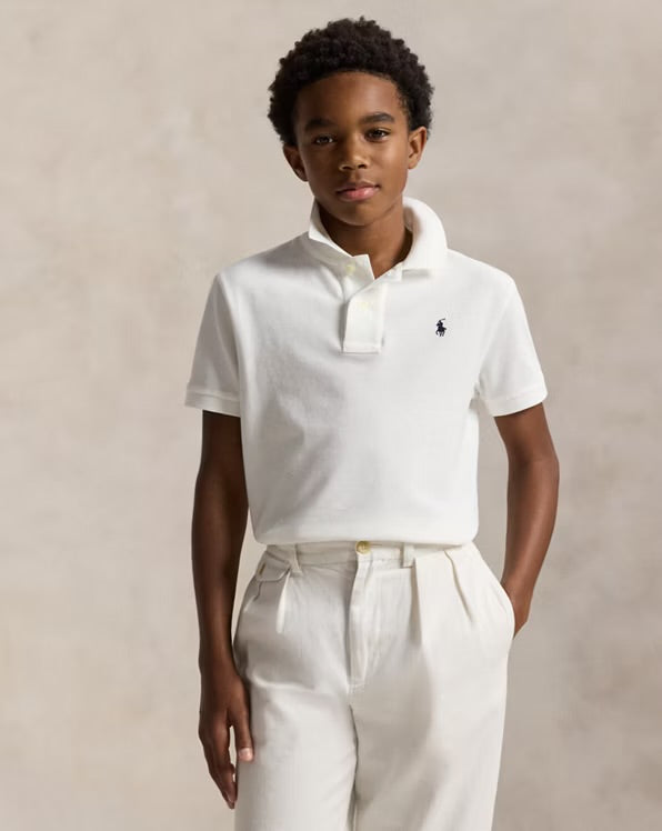RALPH LAUREN SLIM FIT KATOENEN MESH POLO