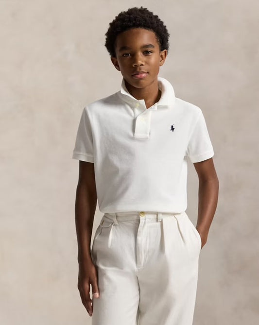 RALPH LAUREN SLIM FIT KATOENEN MESH POLO