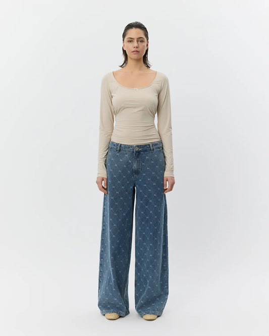 SOFIE SCHNOOR WOMEN AZZI LOW WAIST DENIM