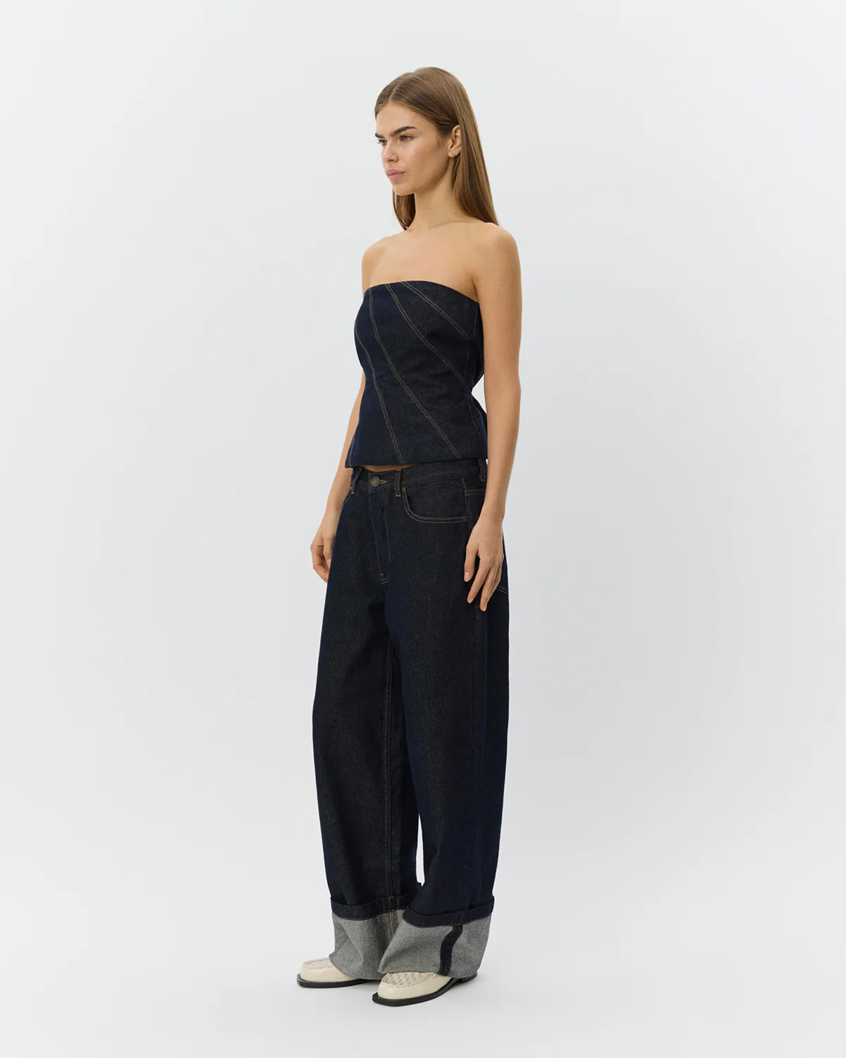 SOFIE SCHNOOR WOMEN MISHA RAW DENIM