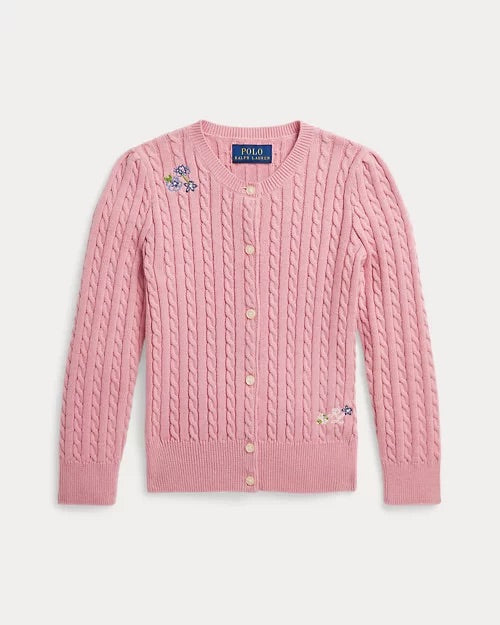 RALPH LAUREN GEBLOEMDE KATOENEN VEST MET MINI KABELS