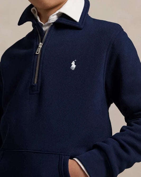 RALPH LAUREN FLEECE KWART RITS